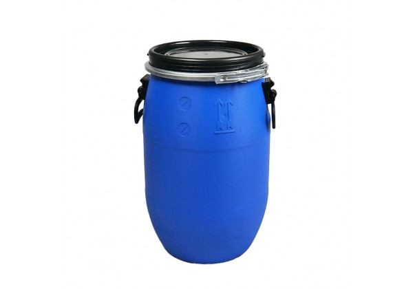 60 LITRE OPEN TOP BLUE POLYDRUM